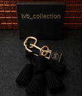 Velour Cluster Noir Gilded Hardware