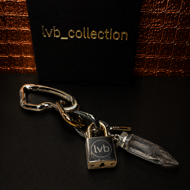 L’Atelier Sculpté Palladium and gilded/Clear Quartz