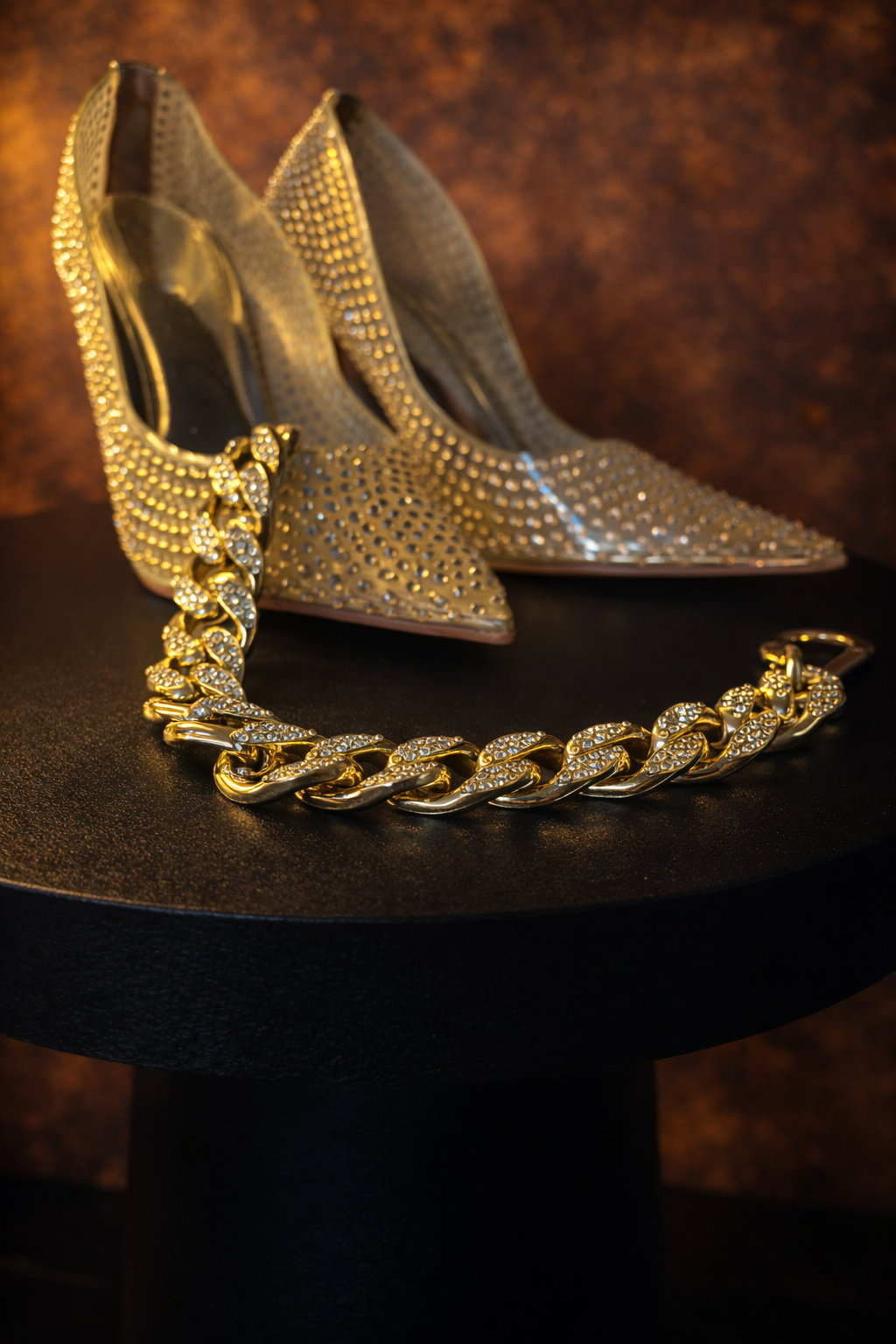 Gold Diamontie Decorative Chain