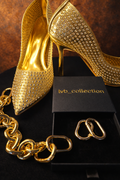 Gold small U extension ring
