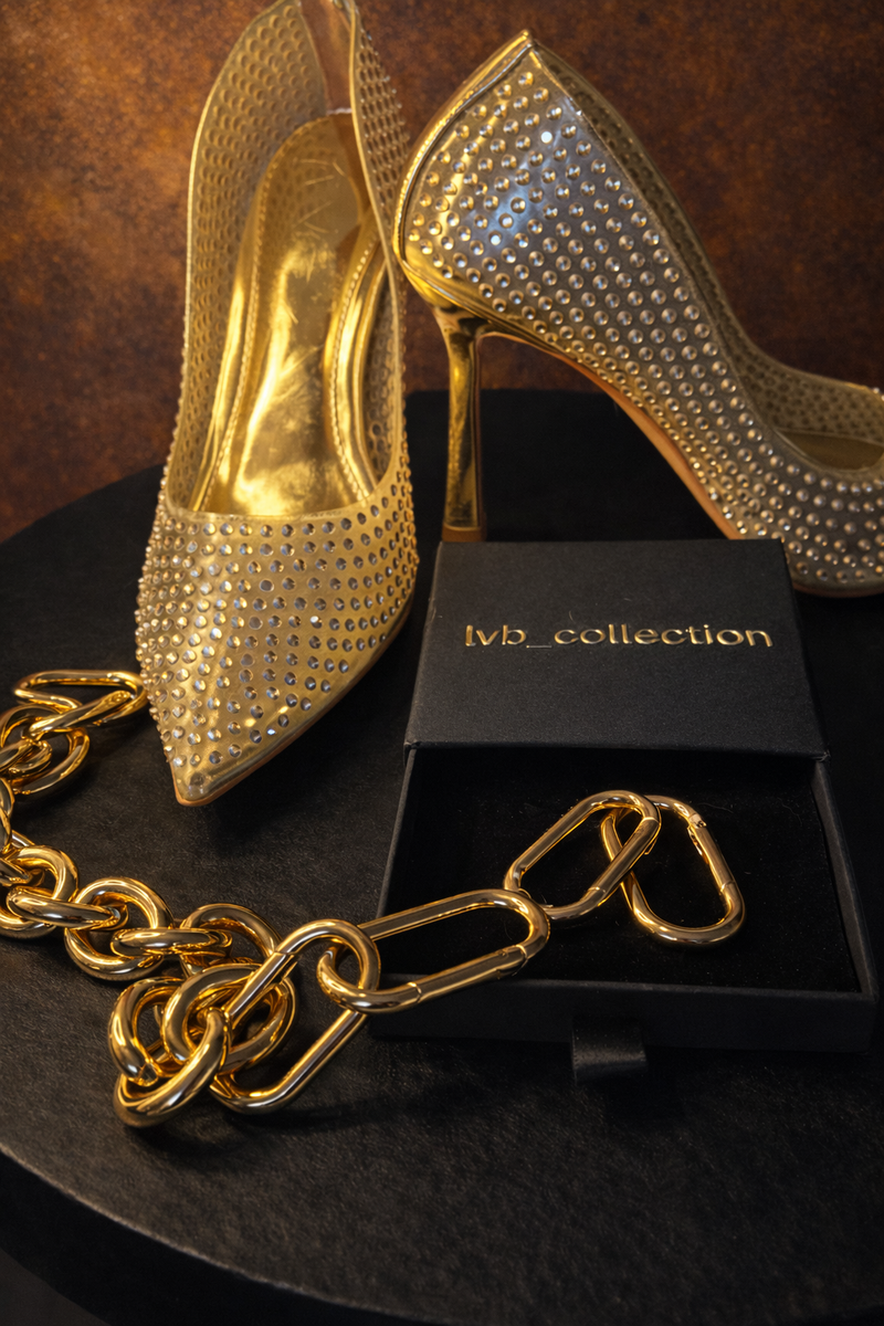 Gold Large U extension ring