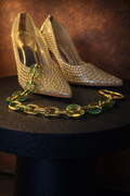 Light Green and Gold Decorative Chain
