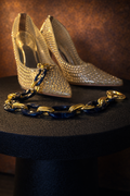 Navy and Gold Decorative Chain
