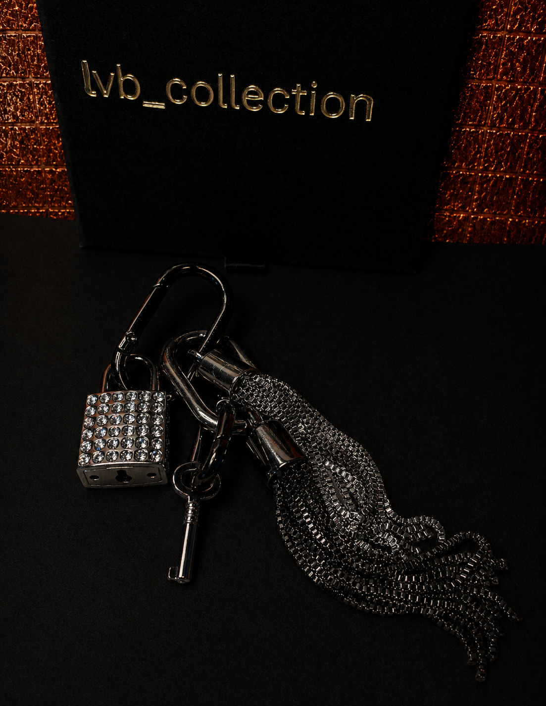 Cristal Tassel Noir and Palladium