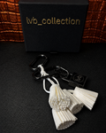 Velour Cluster Alabaster Noir Hardware