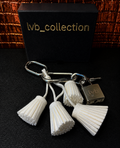 Velour Cluster Alabaster Palladium Hardware