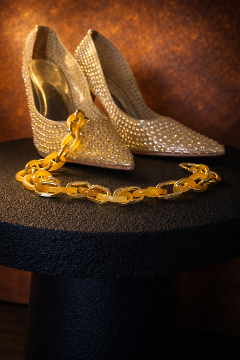 Yellow and Gold Decorative Chain